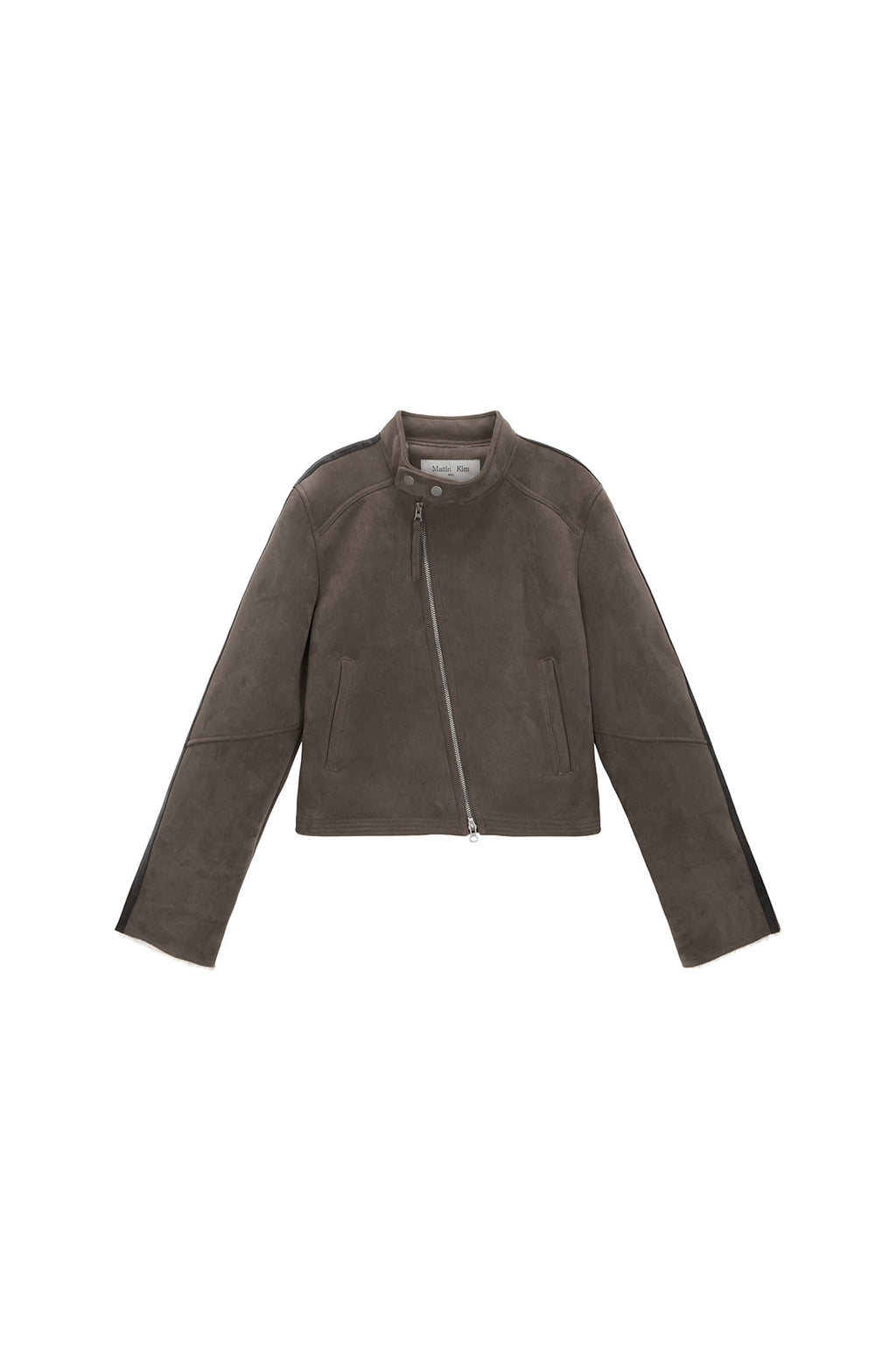 Matin Kim - Suede Racing Mustang Jumper (Brown) product image 1 | TRAB K-Fashion Australia