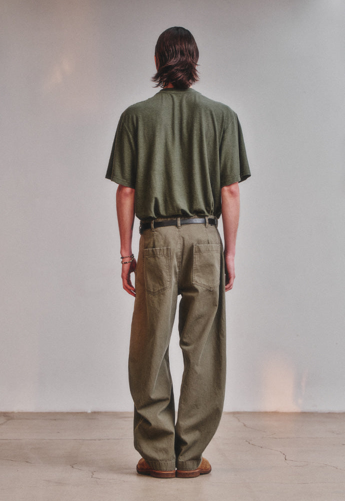 Art if acts - Curved Fatigue Trousers (Olive) product image 5 | TRAB K-Fashion Australia