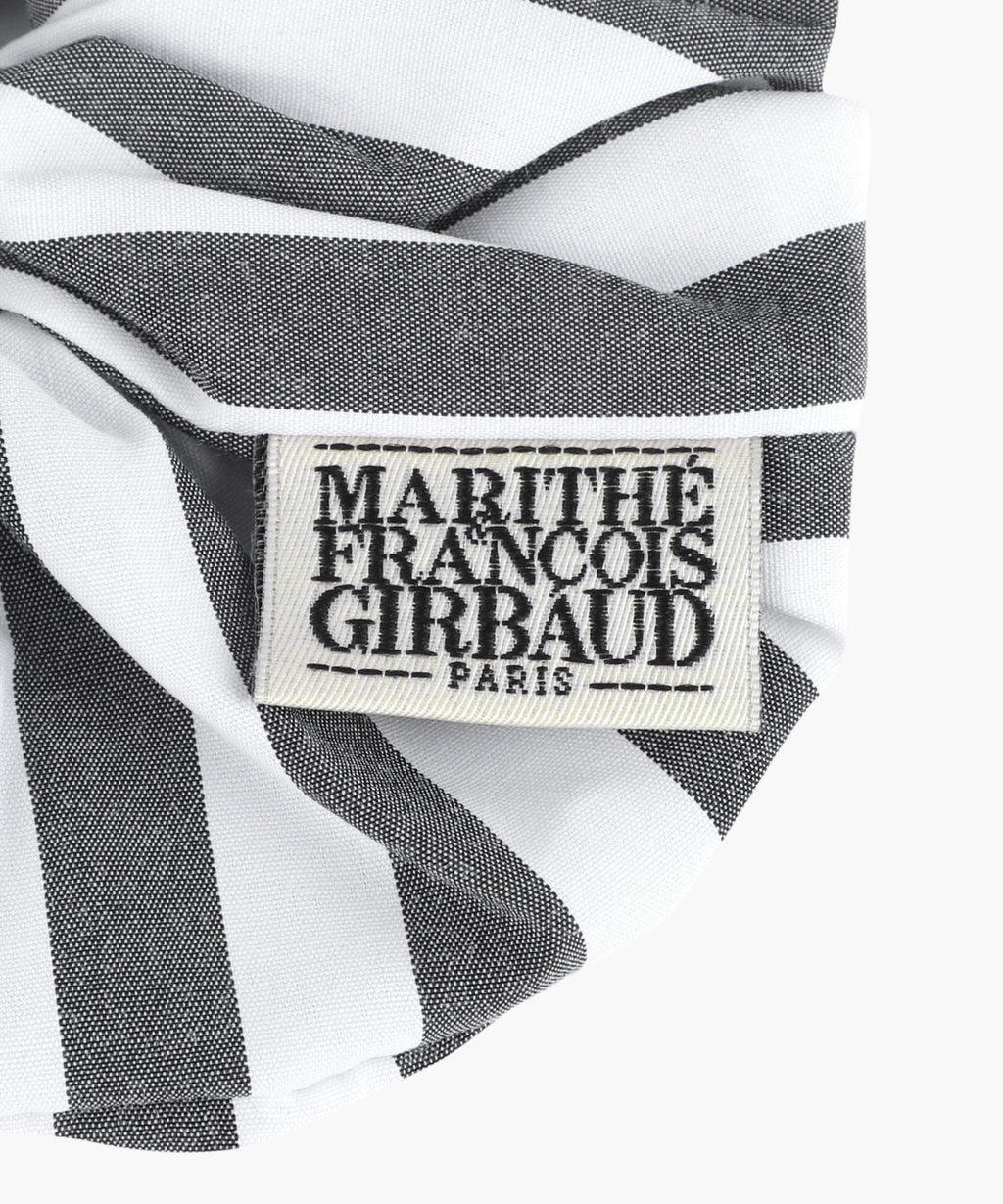 Marithe & Francois Girbaud - Classic Logo Stripe Hair Scrunchie (Black) product image 3 | TRAB K-Fashion Australia
