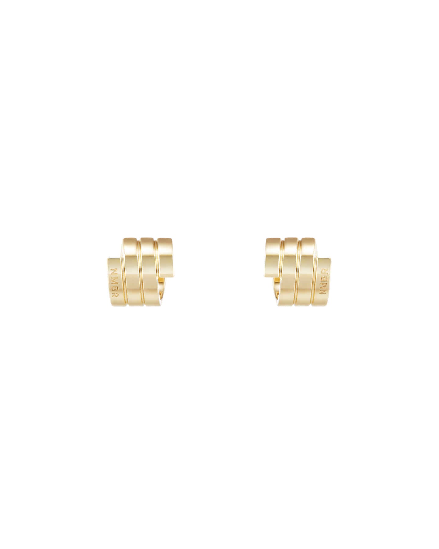 Numbering - Flat Coil Hoop Earrings #4108 product image 7 | TRAB K-Fashion Australia