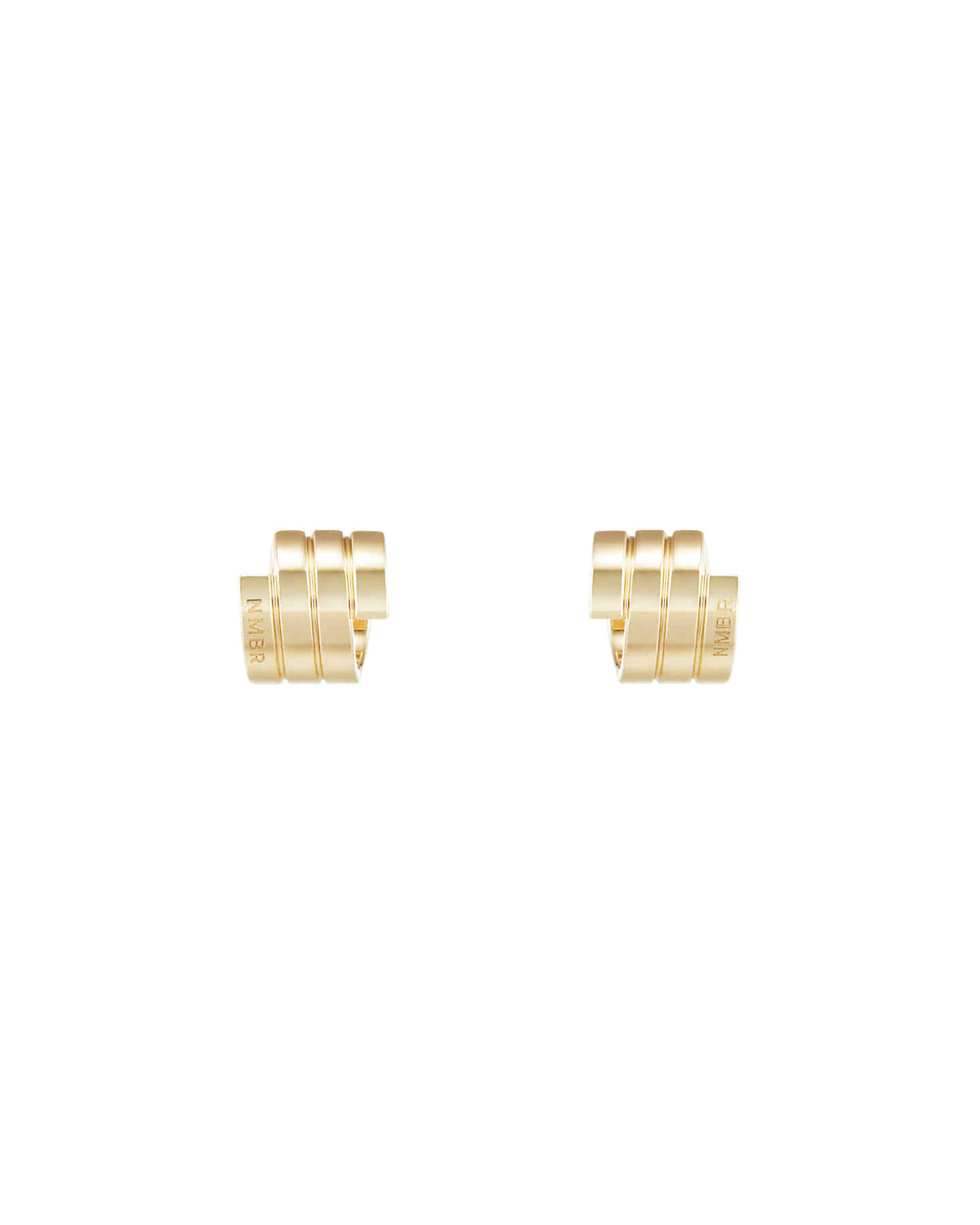 Numbering - Flat Coil Hoop Earrings #4108 product image 7 | TRAB K-Fashion Australia