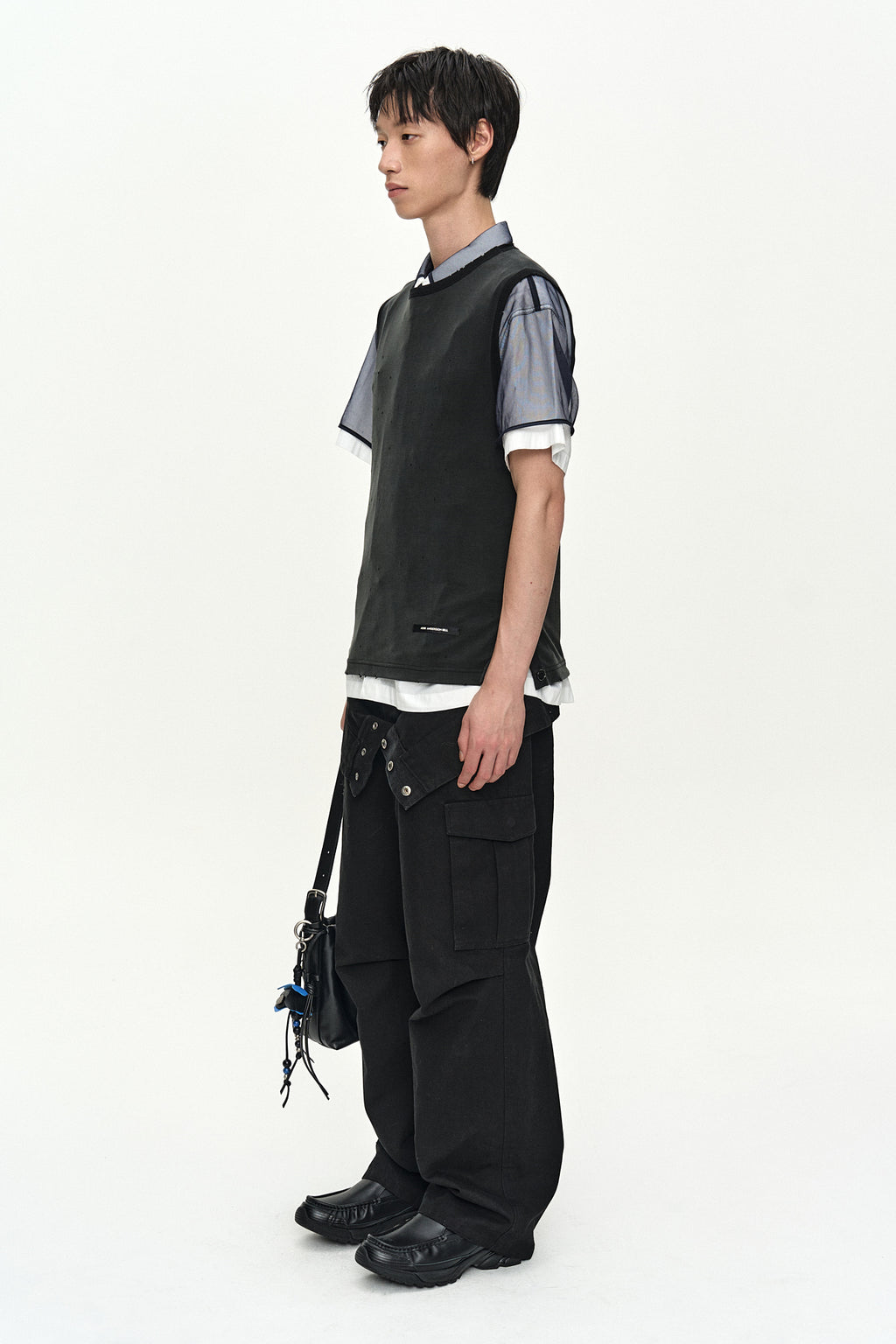 Andersson Bell - Brit Damaged Sleeveless (Charcoal) product image 2 | TRAB K-Fashion Australia