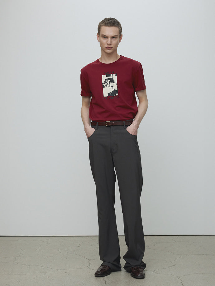 Tonywack - Social Distortion Garment Dyed T-Shirt (Red Pigment) product image 2 | TRAB K-Fashion Australia