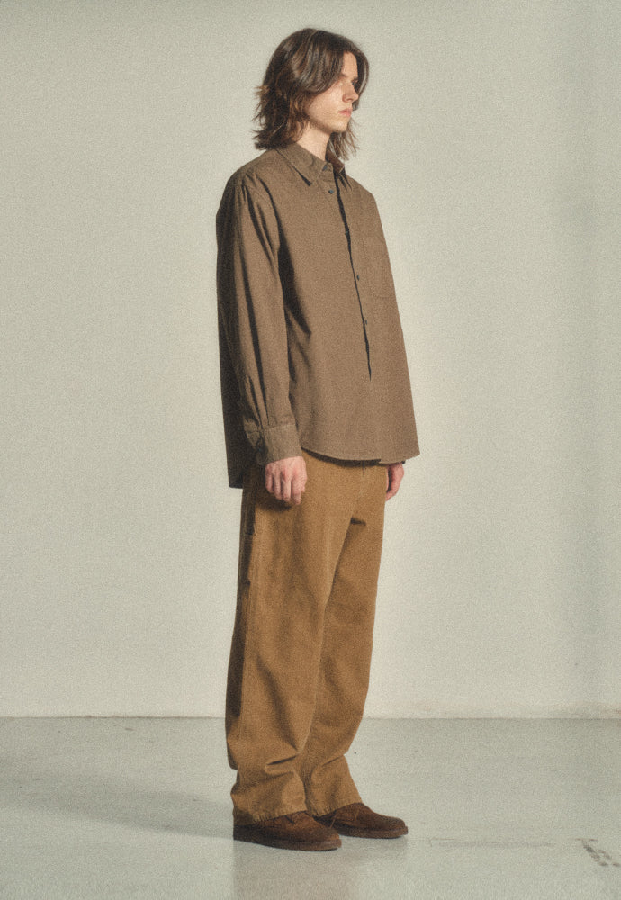 Art if acts - Padre Garment-dyed Shirt (Brown) product image 2 | TRAB K-Fashion Australia