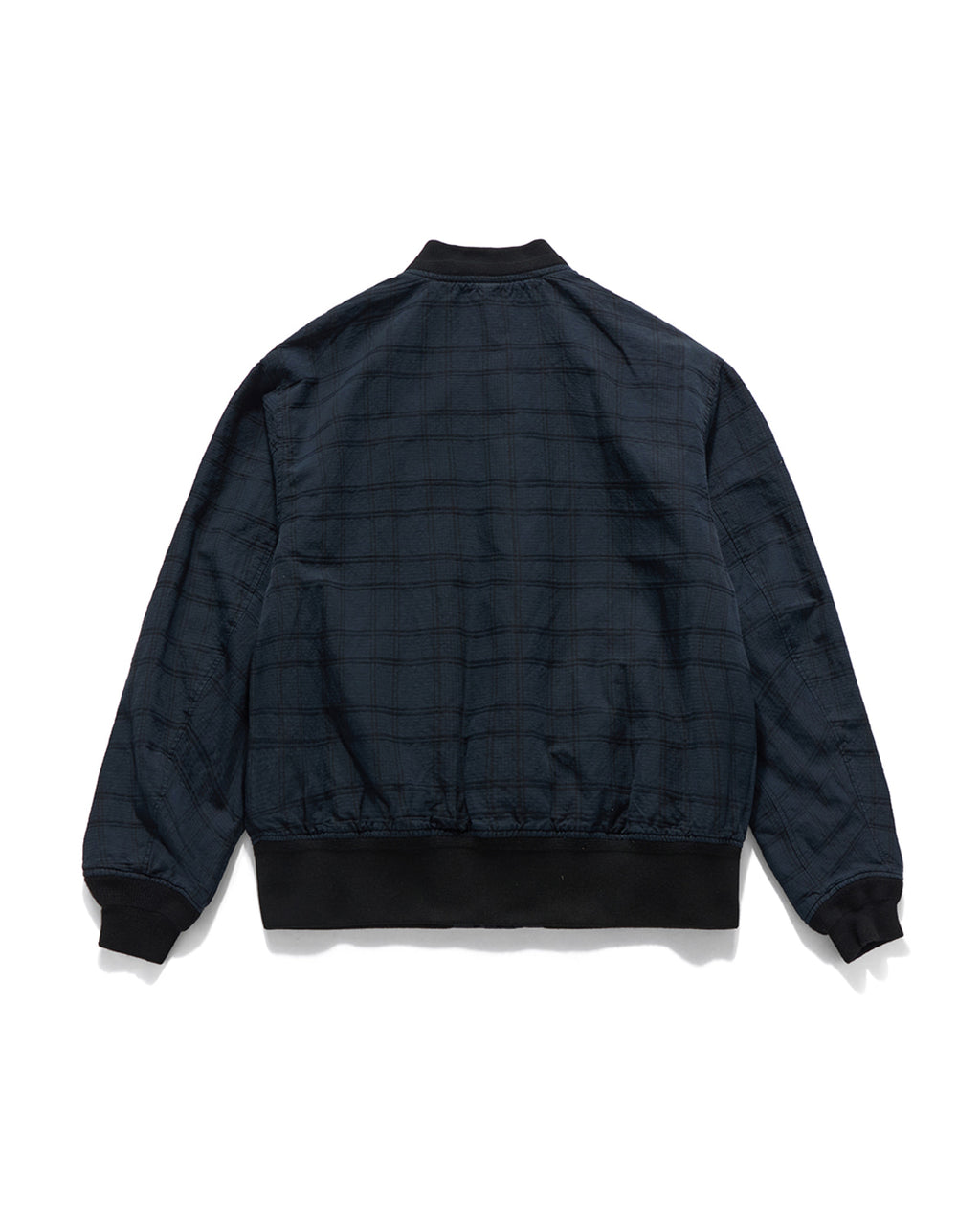 Eastlogue - Tender Blouson Jacket (Navy Linen Check) product image 6 | TRAB K-Fashion Australia