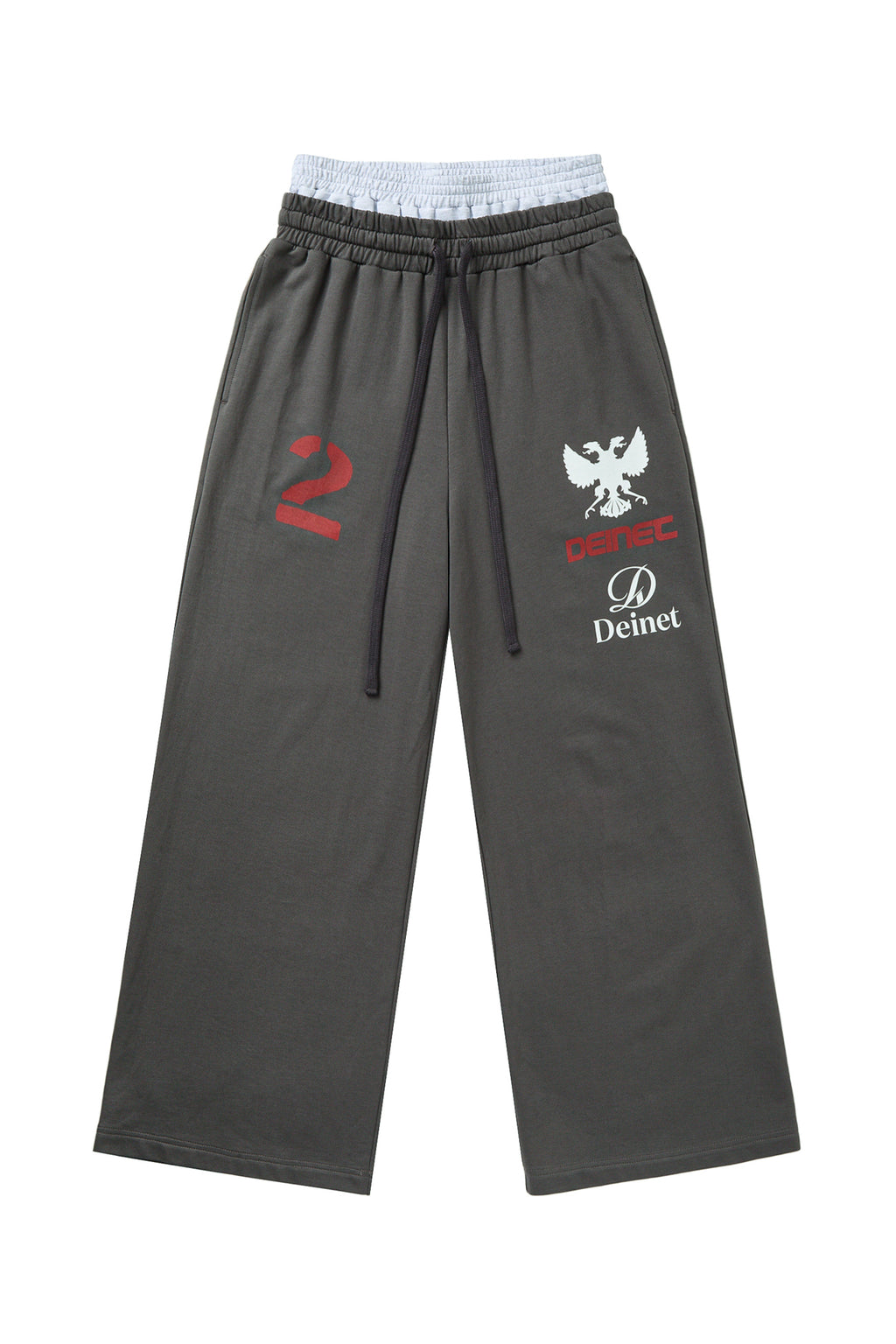 Deinet - Layered 2 Graphic Sweatpants (Charcoal) product image 12 | TRAB K-Fashion Australia