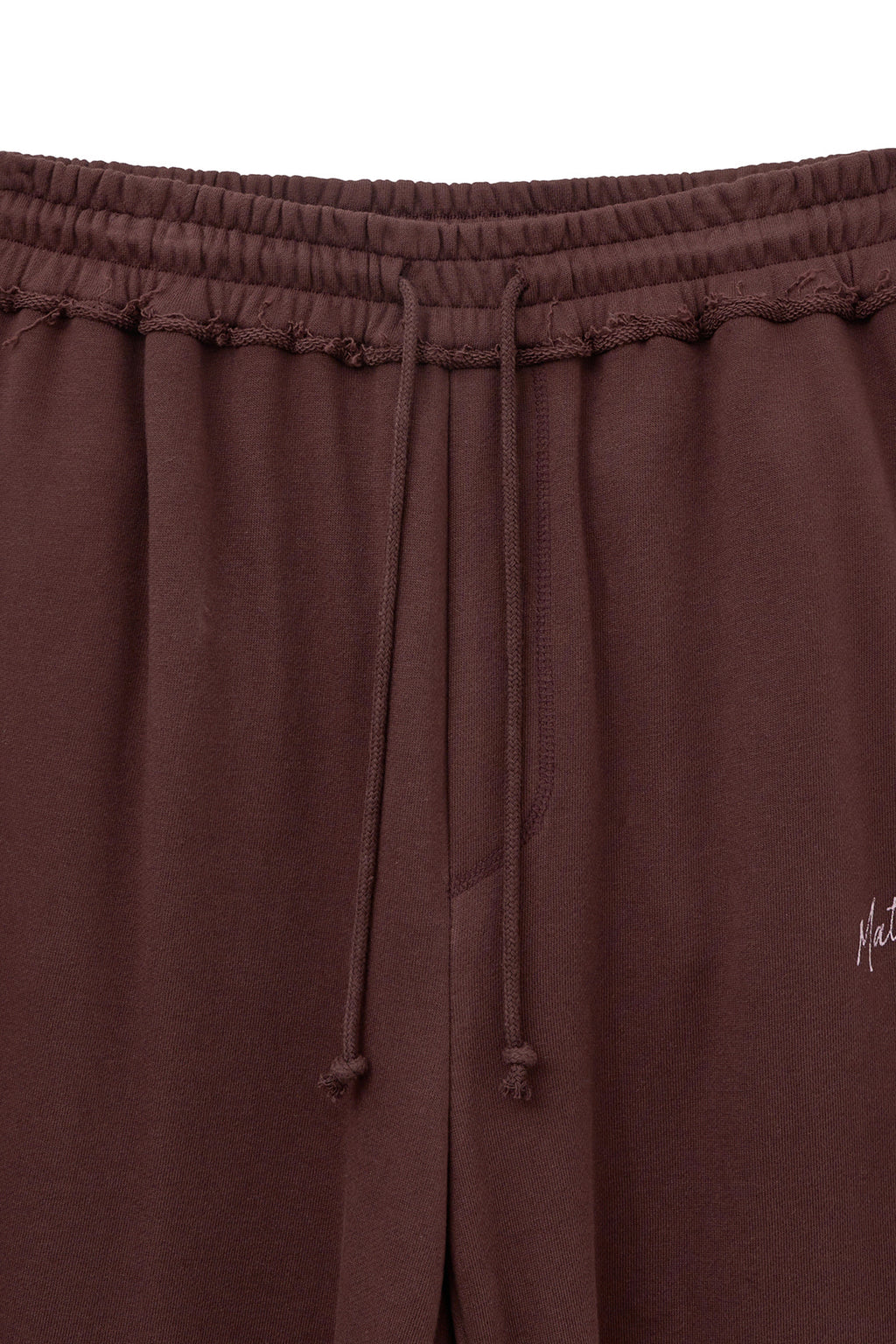 Matin Kim - Drawstring Point Sweatpants (Burgundy) product image 3 | TRAB K-Fashion Australia