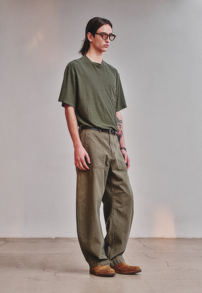 Art if acts - Curved Fatigue Trousers (Olive) product image 4 | TRAB K-Fashion Australia