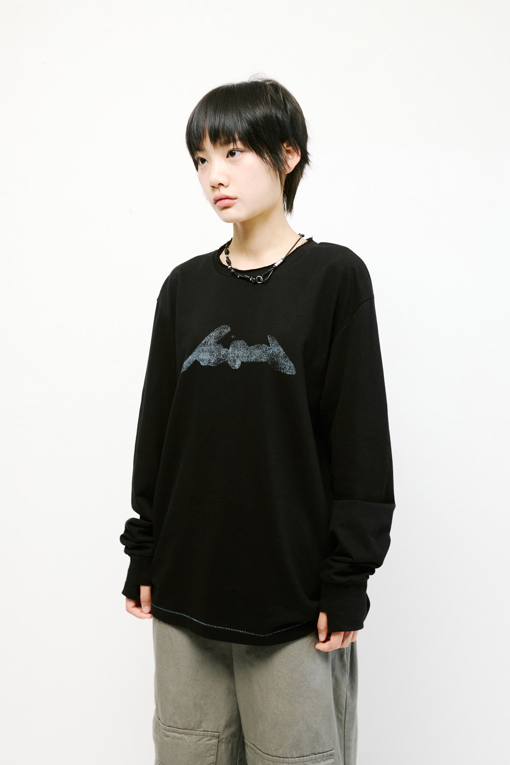 Hatchingroom - Shirakami Woods Boxer Sweat (Black) product image 5 | TRAB K-Fashion Australia