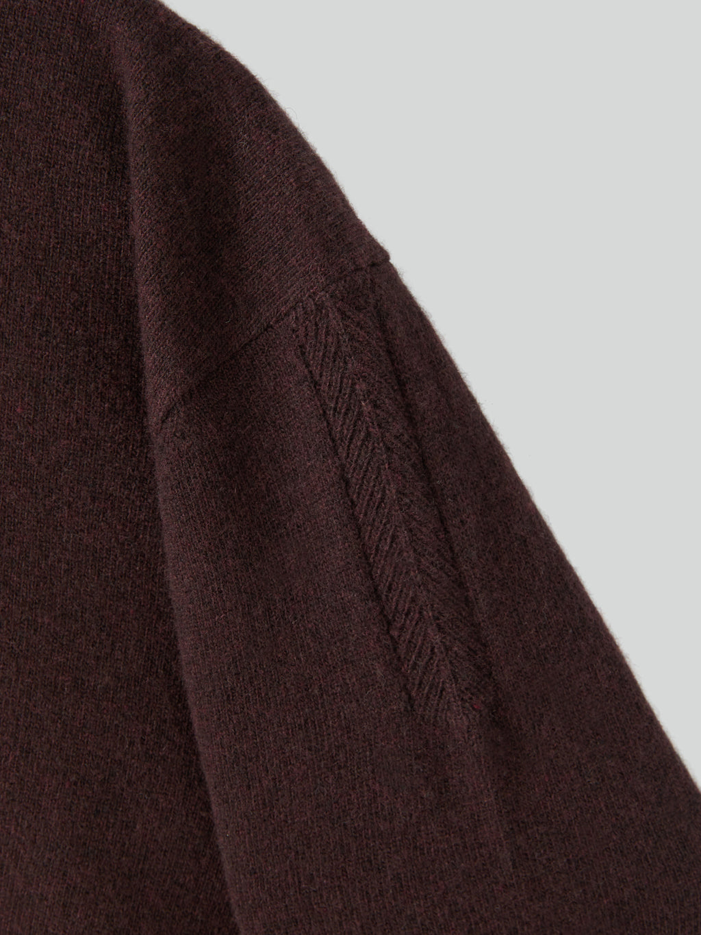 Recto - Shirt Cuffs Detail Knit Top (Dark Burgundy) product image 10 | TRAB K-Fashion Australia