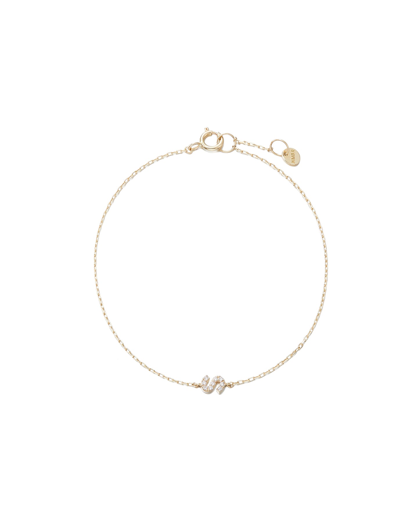 Numbering - Pave Letter Bracelet #3950 product image 4 | TRAB K-Fashion Australia