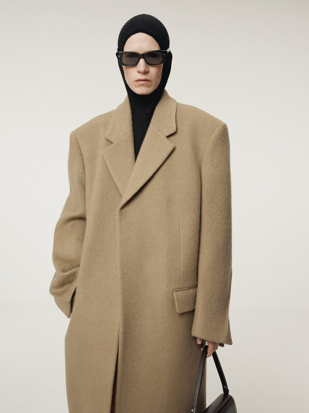 Recto - Hairy Wool Single Coat (Light Khaki) product image 5 | TRAB K-Fashion Australia