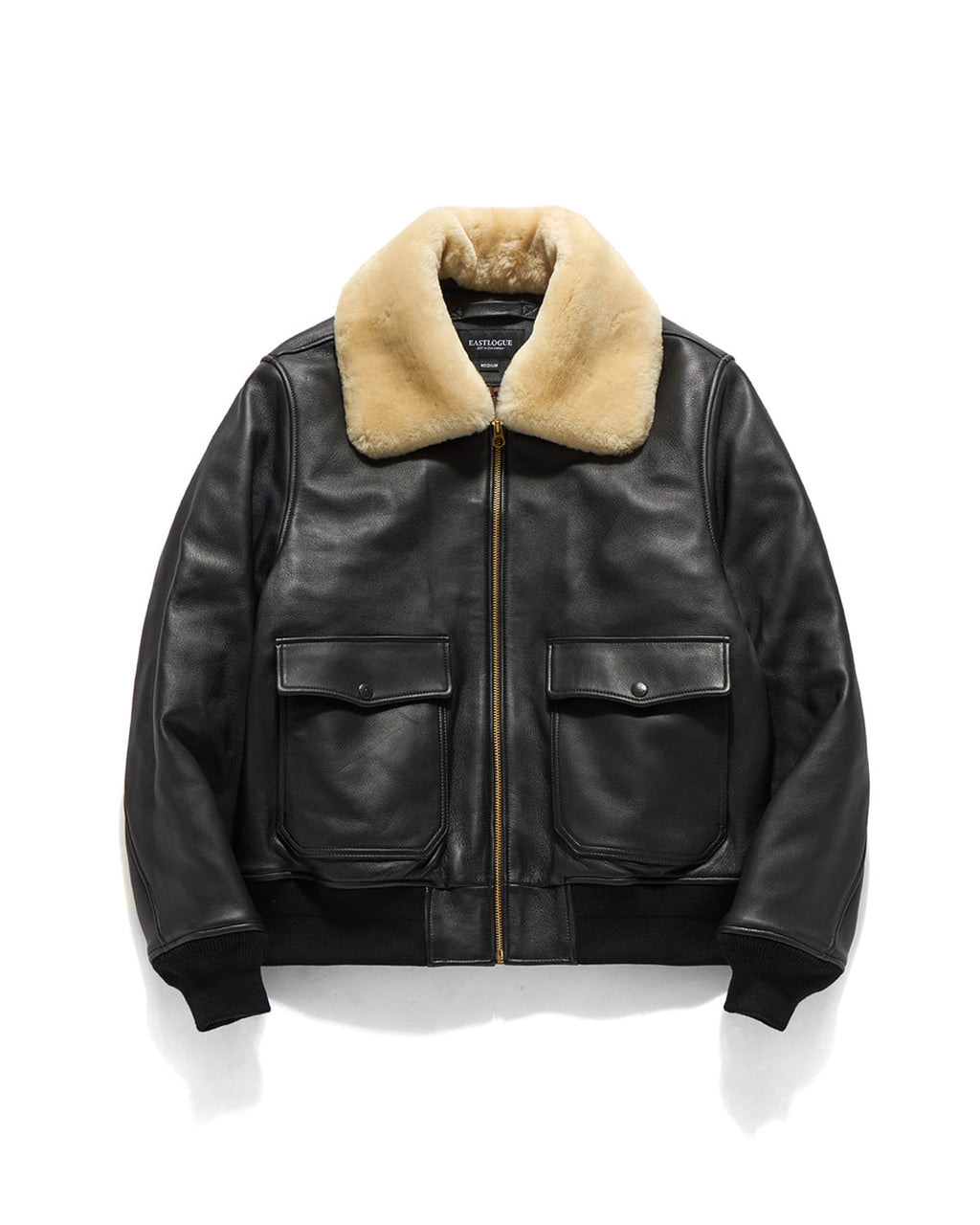 Eastlogue - Airforce Leather Jumper (Black (fr8ight Gangnam Exclusive)) product image 1 | TRAB K-Fashion Australia