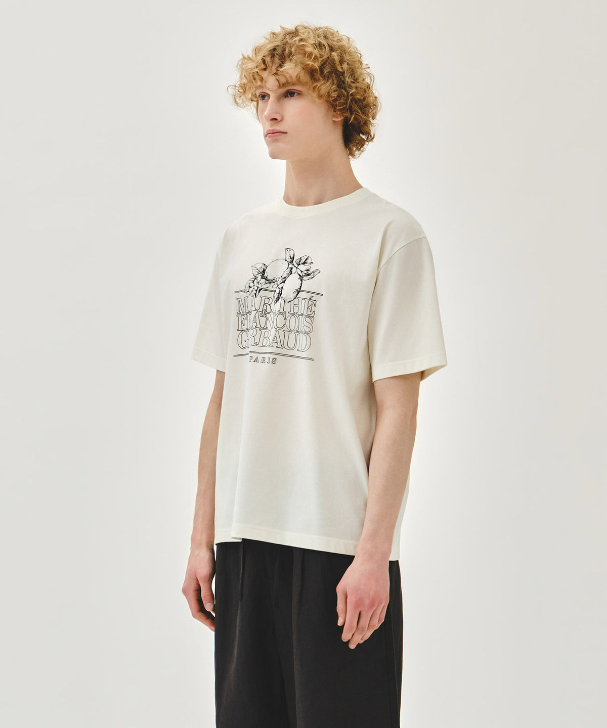 Marithe & Francois Girbaud - Aerocool Lemon Classic Logo Tee (Ivory) product image 2 | TRAB K-Fashion Australia