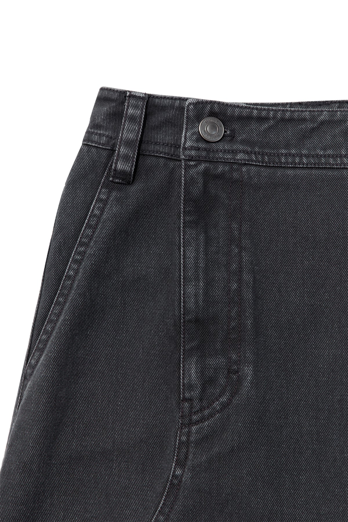 Matin Kim - Side Pocket Point Midi Skirt (Charcoal) product image 3 | TRAB K-Fashion Australia