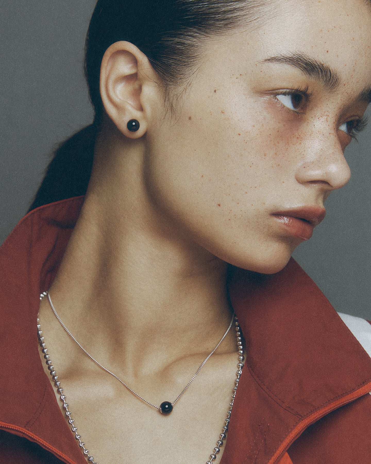 Numbering - Bead Stud Earrings #7121 product image 2 | TRAB K-Fashion Australia