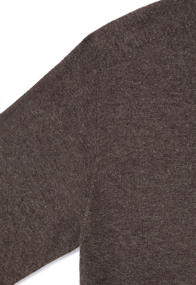 Art if acts - Wholegarment Round Neck Cardigan (Melange Brown) product image 9 | TRAB K-Fashion Australia