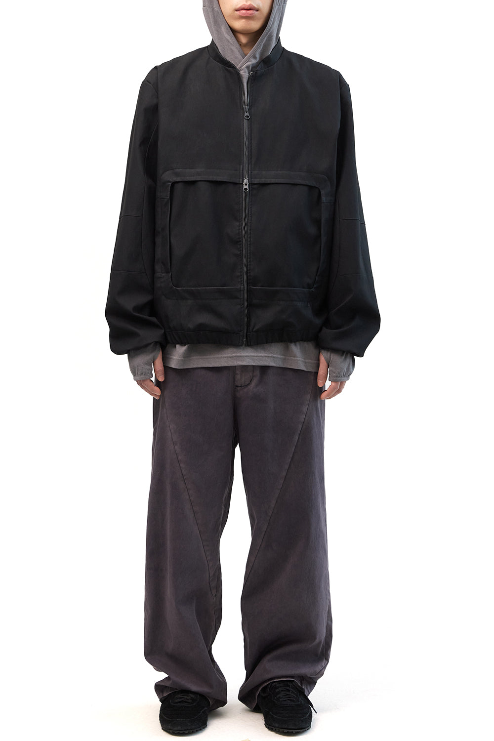 Hatchingroom - Square Jacket Faux Leather (Black) product image 8 | TRAB K-Fashion Australia