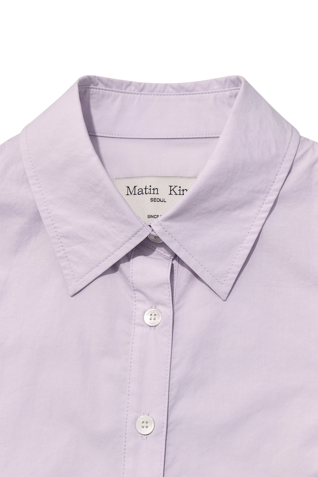 Matin Kim - Back Button Point Shirt (Lilac) product image 3 | TRAB K-Fashion Australia