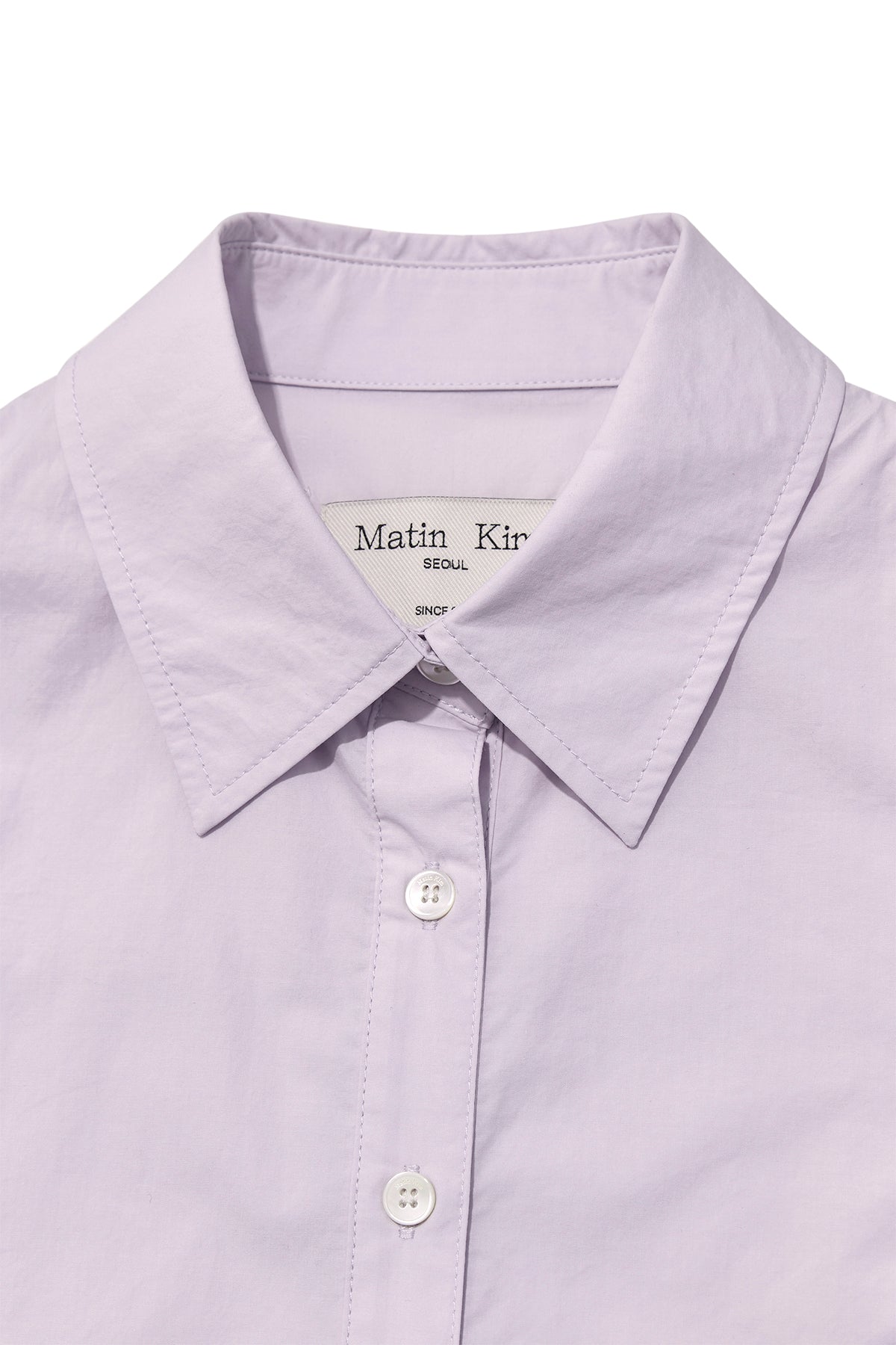 Matin Kim - Back Button Point Shirt (Lilac) product image 3 | TRAB K-Fashion Australia