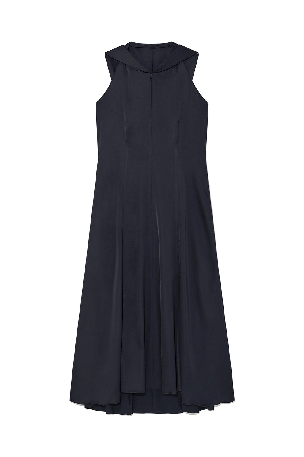 Matin Kim - Back String Hoody Maxi Dress (Dark Navy) product image 1 | TRAB K-Fashion Australia