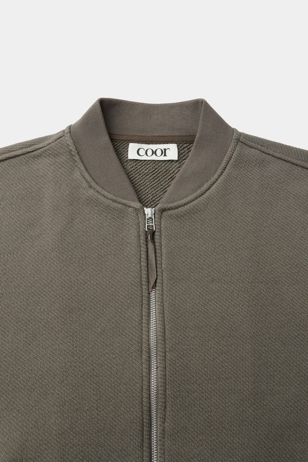 Coor - Cotton Aviation Sweat Zip Up (Khaki Brown) product image 5 | TRAB K-Fashion Australia