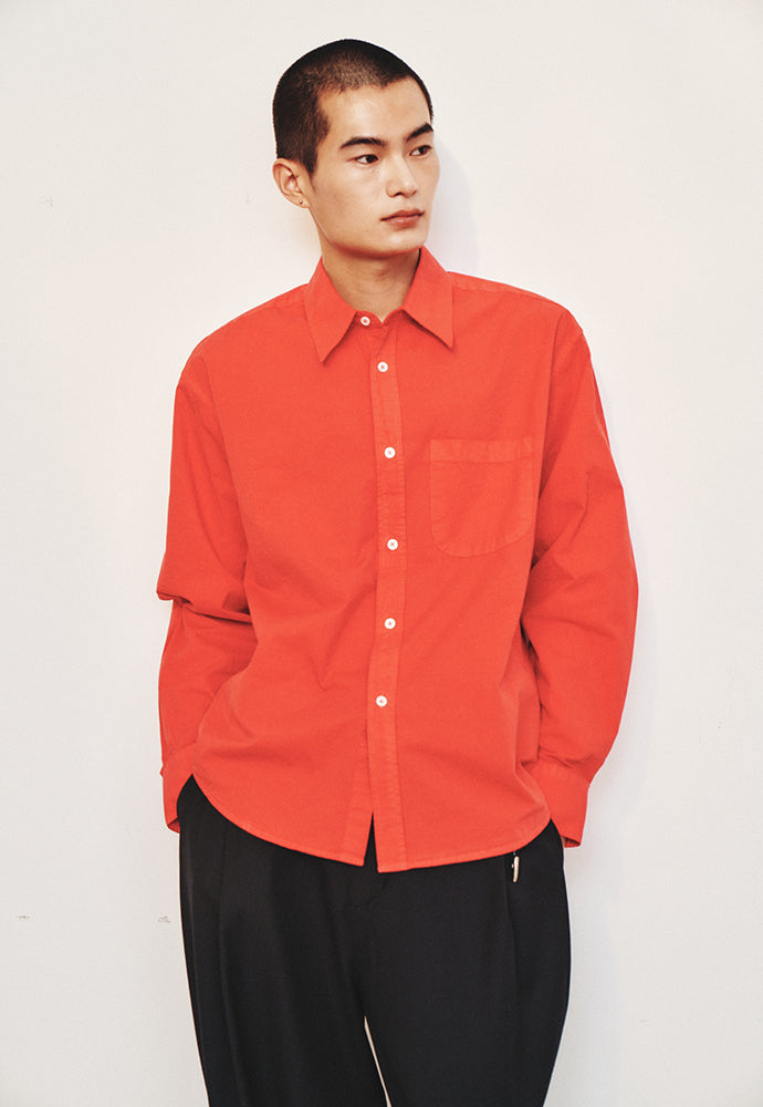 Art if acts - Saint Garment-dyed Shirt (Red) product image 5 | TRAB K-Fashion Australia