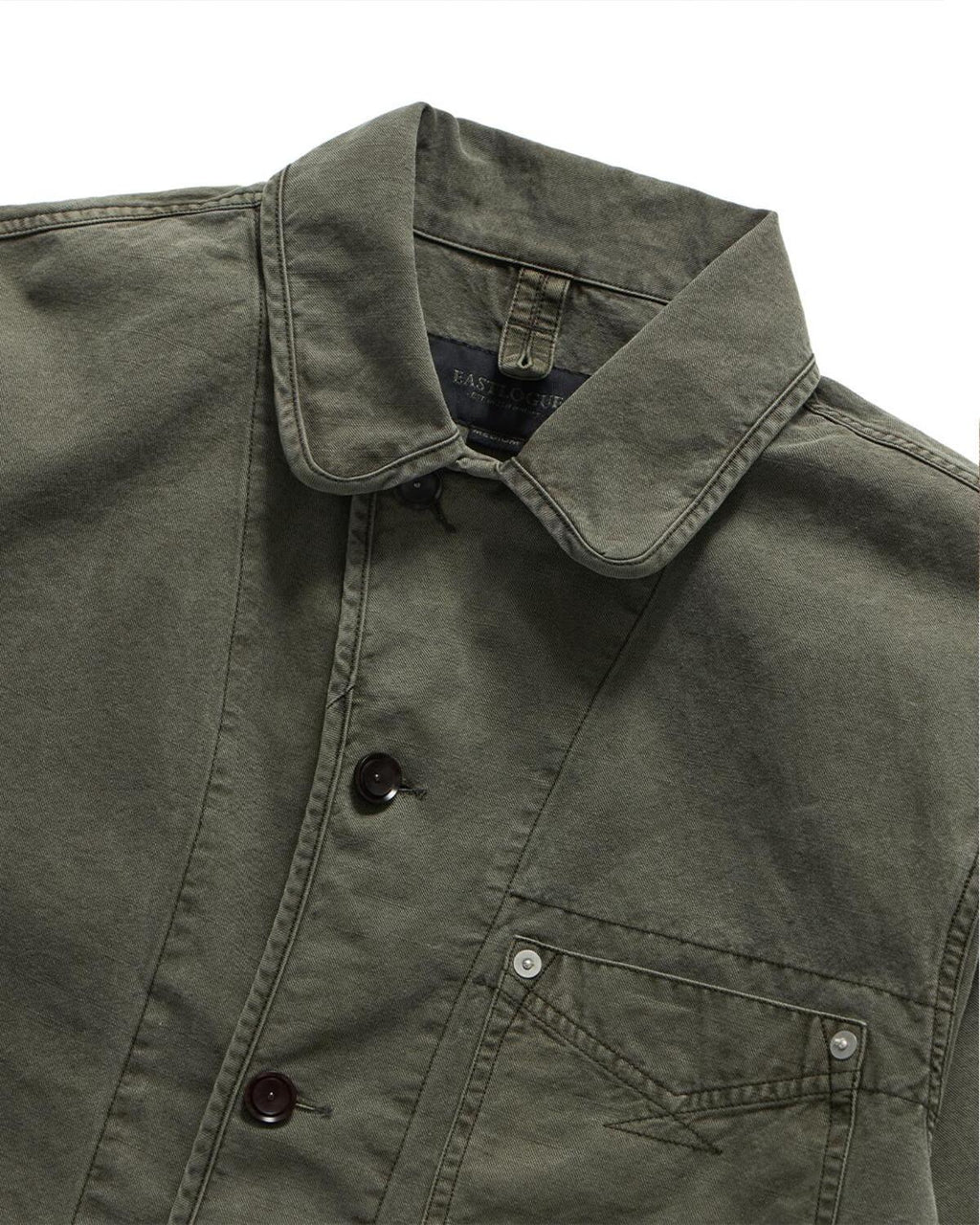 Eastlogue - Wanderer Chore Jacket (Olive Dyeing Linen) product image 9 | TRAB K-Fashion Australia