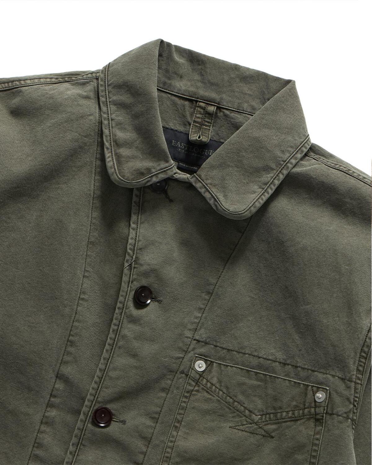 Eastlogue - Wanderer Chore Jacket (Olive Dyeing Linen) product image 9 | TRAB K-Fashion Australia