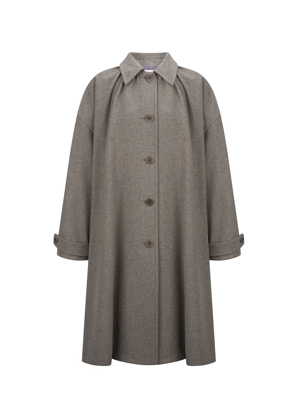 Amomento - shirring coat (Grey Blue) product image 2 | TRAB K-Fashion Australia