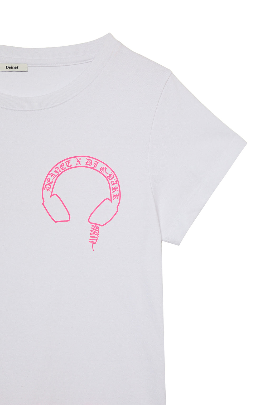 Deinet - Headset Mini T-Shirt In White/pink product image 4 | TRAB K-Fashion Australia