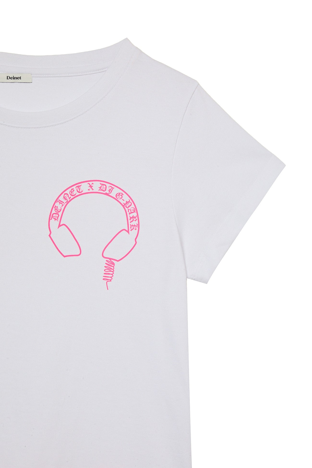 Deinet - Headset Mini T-Shirt In White/pink product image 4 | TRAB K-Fashion Australia