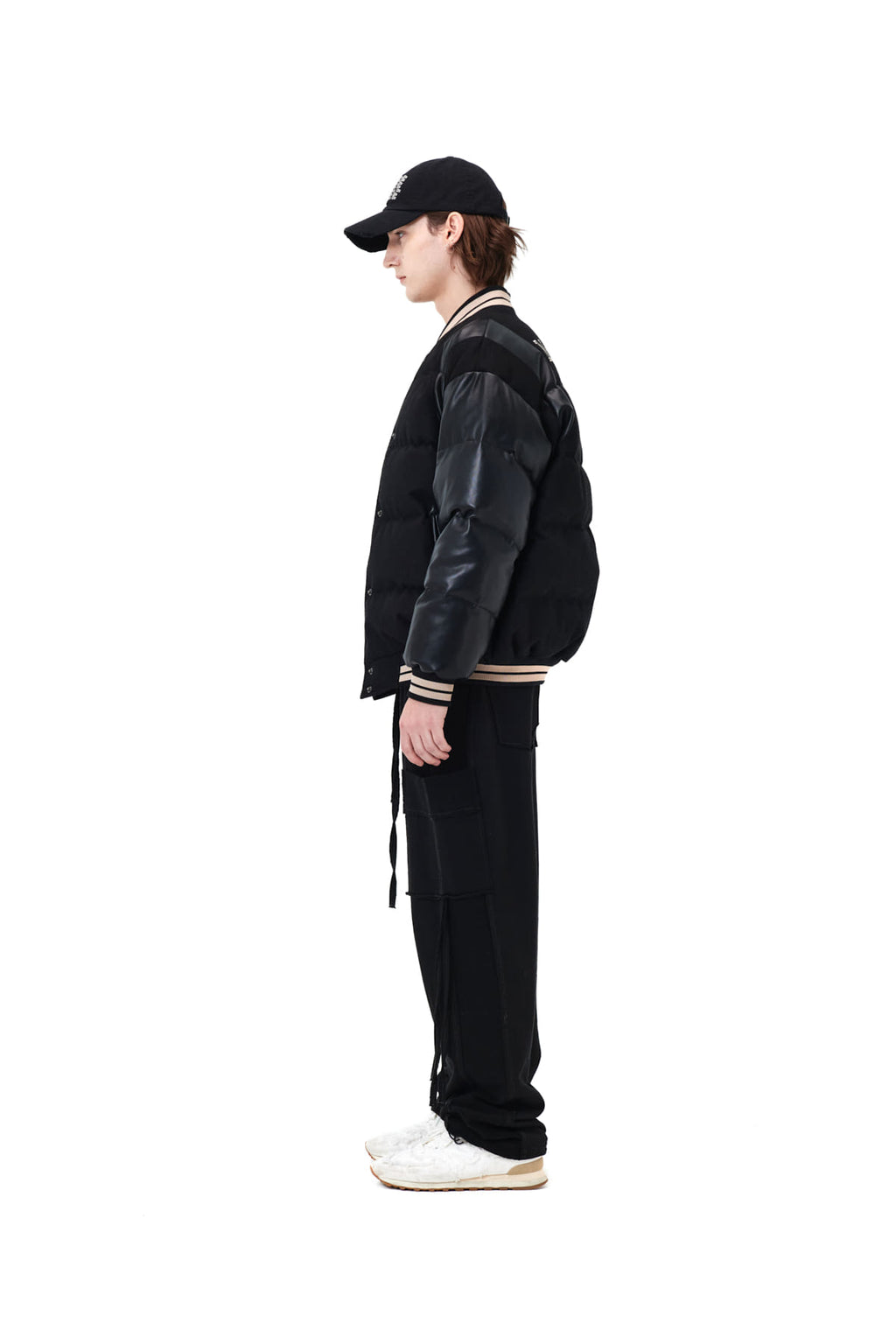 Matin Kim - Varsity Down Jacket (Black) product image 11 | TRAB K-Fashion Australia