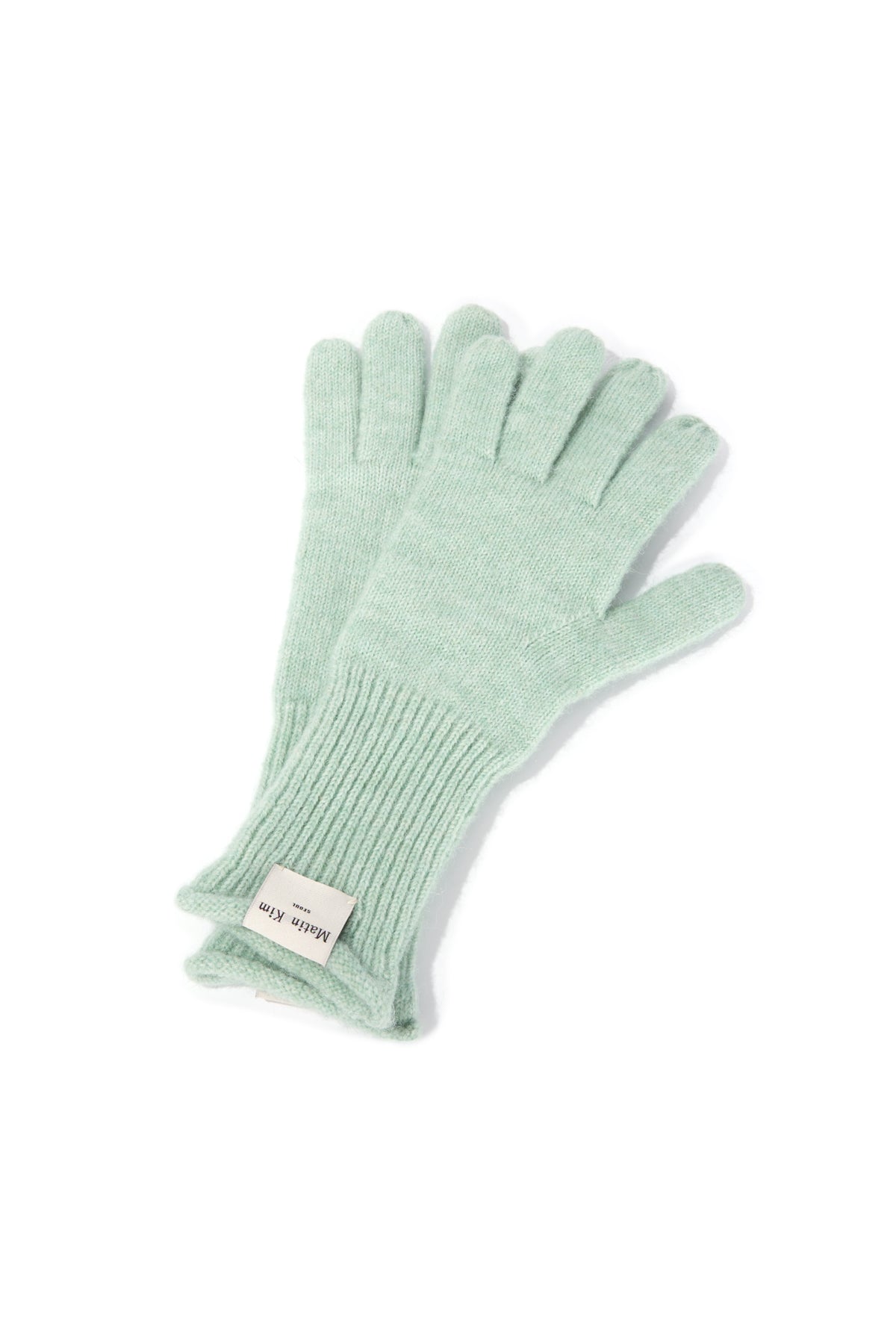 Matin Kim - Finger Hole Knit Gloves (Mint) product image 5 | TRAB K-Fashion Australia