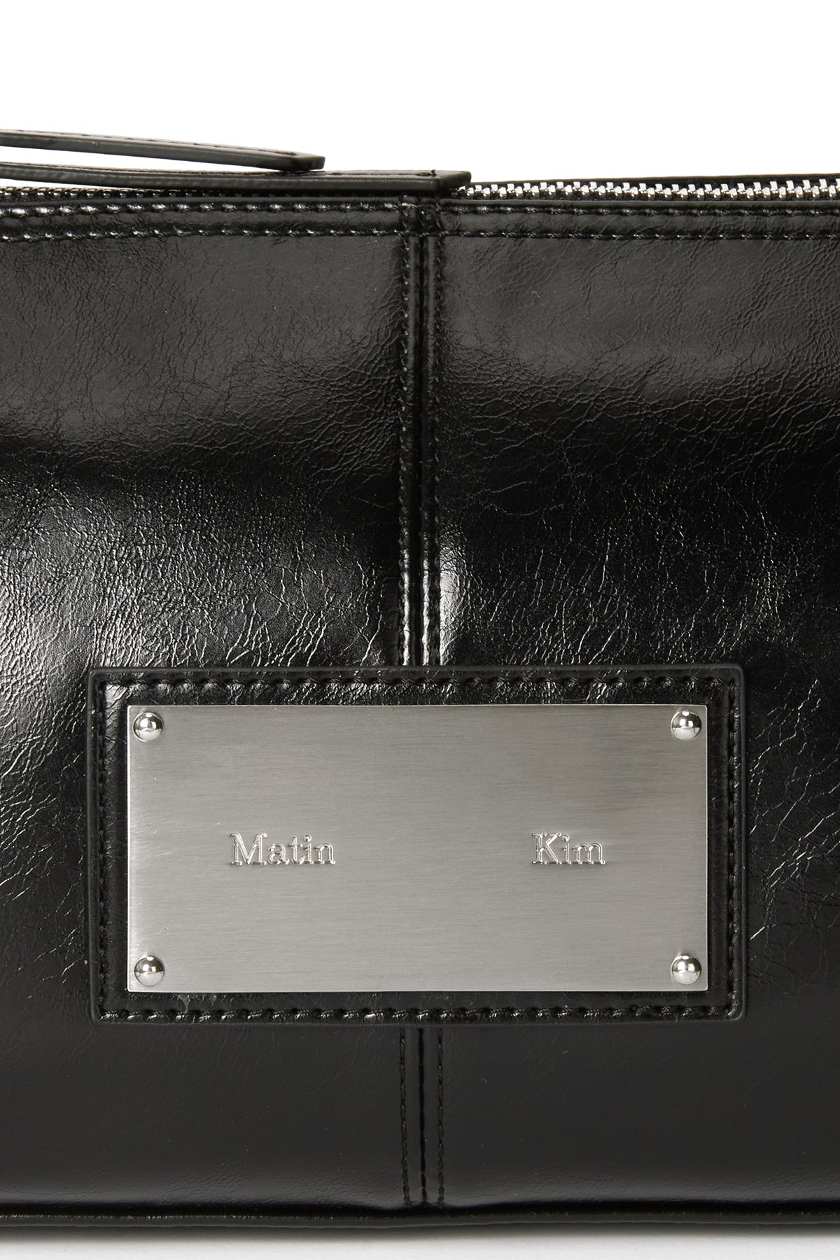 Matin Kim - Buckle Strap Shoulder Bag (Black) product image 3 | TRAB K-Fashion Australia