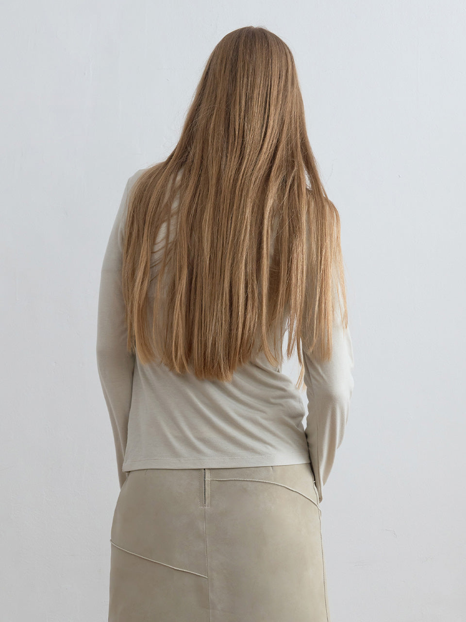 Kijun - Romantic Jersey Top Sage product image 2 | TRAB K-Fashion Australia
