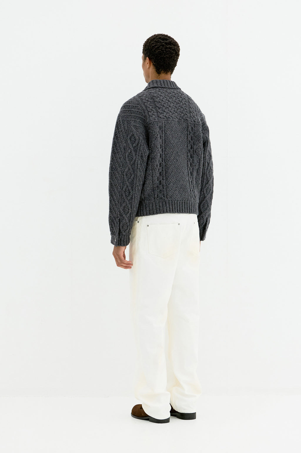 Coor - Straight Cut Dirty Vintage Wash Jeans (Vintage White) product image 4 | TRAB K-Fashion Australia