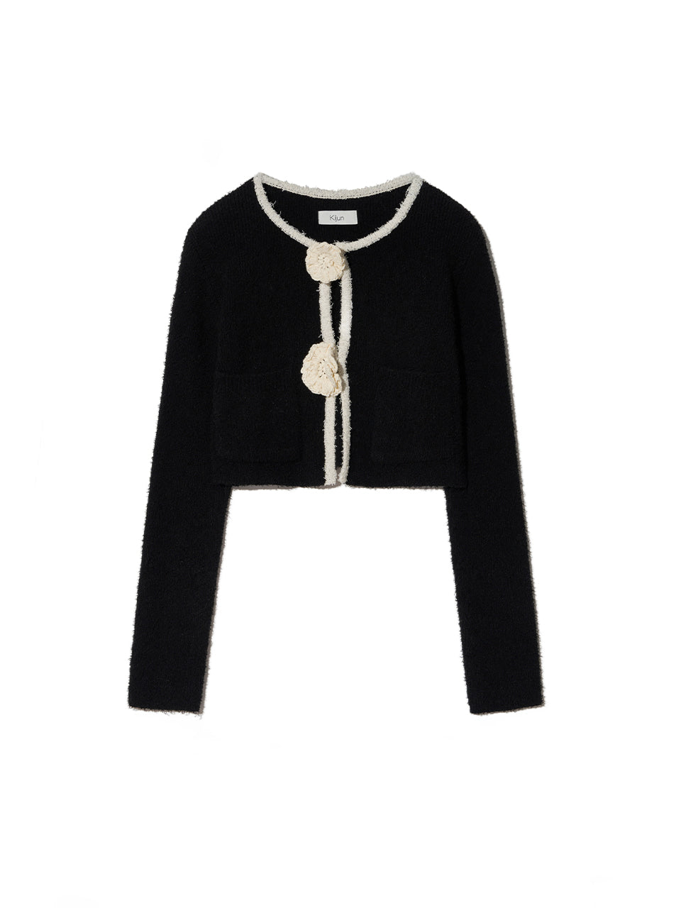 Kijun - Crochet Knit Jacket (Black) product image 7 | TRAB K-Fashion Australia