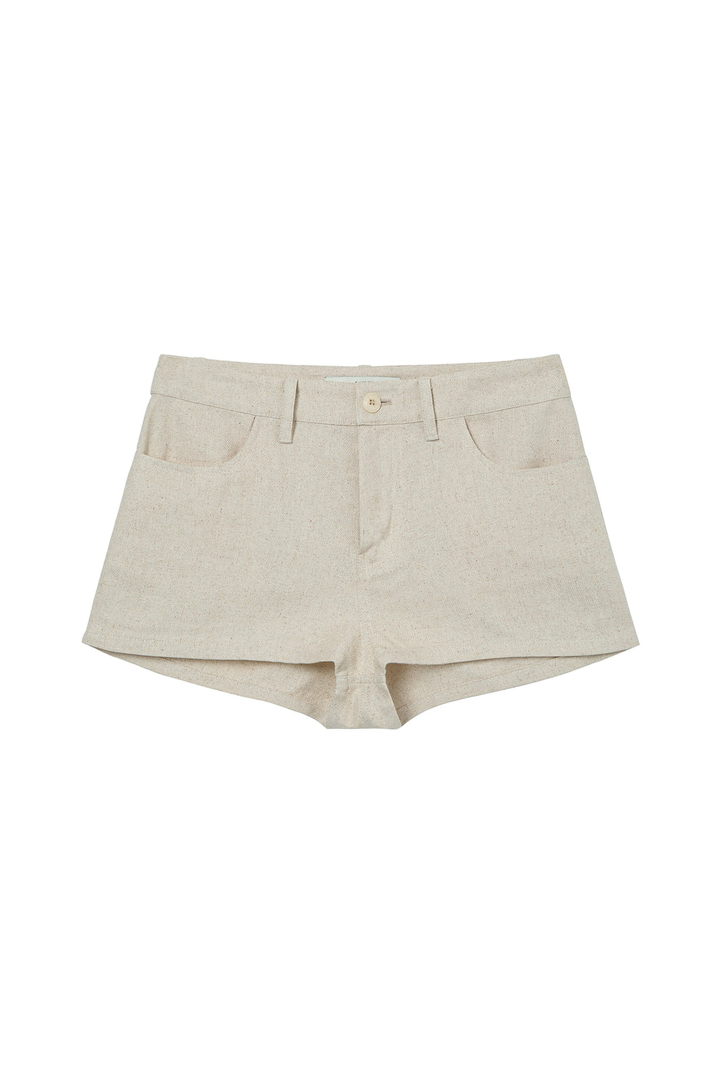 Deinet - Deinet D Logo Linen Shorts (Beige) product image 2 | TRAB K-Fashion Australia
