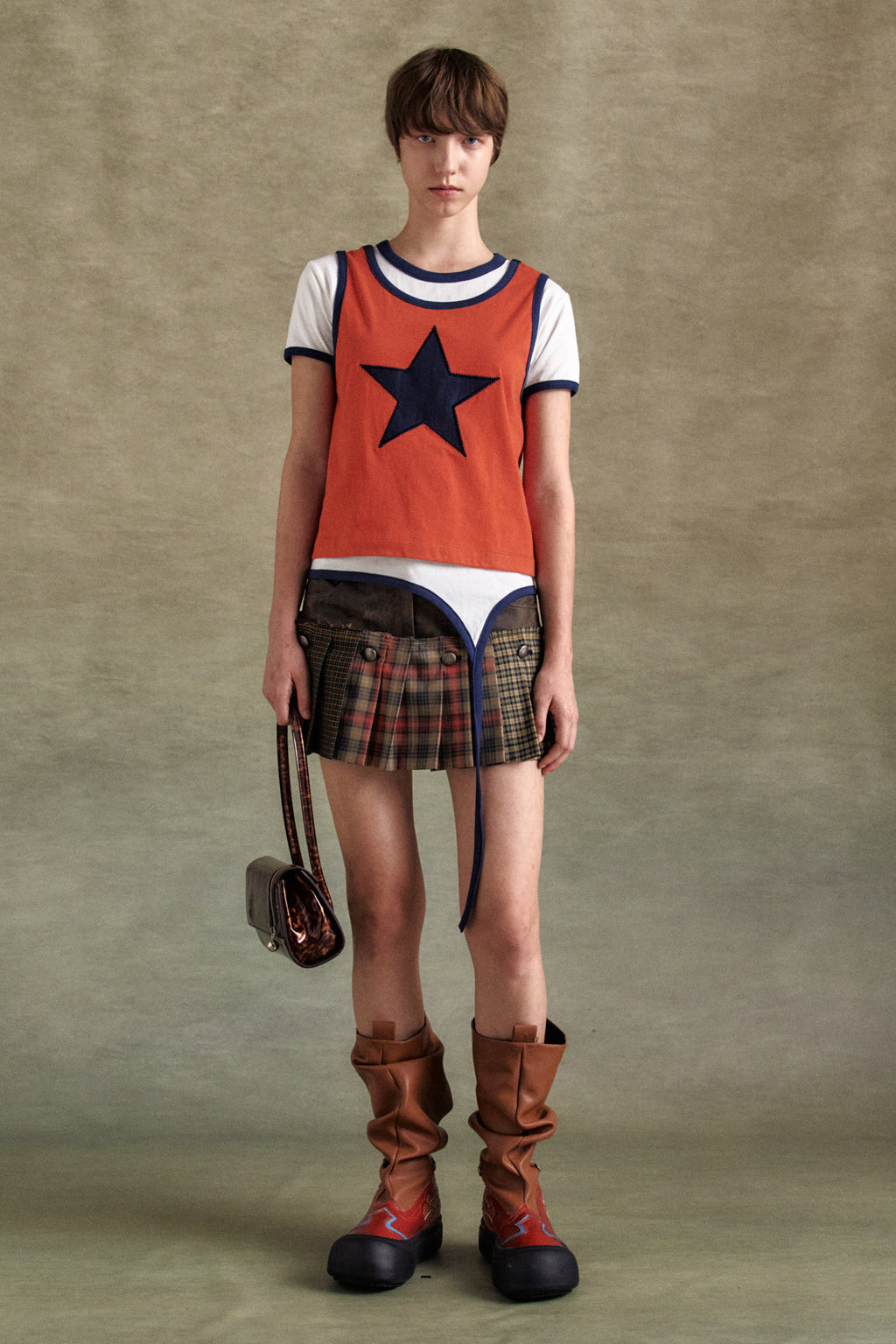 Andersson Bell - Molly Faux-Leather Micro Detachable Skort (Multi) product image 3 | TRAB K-Fashion Australia