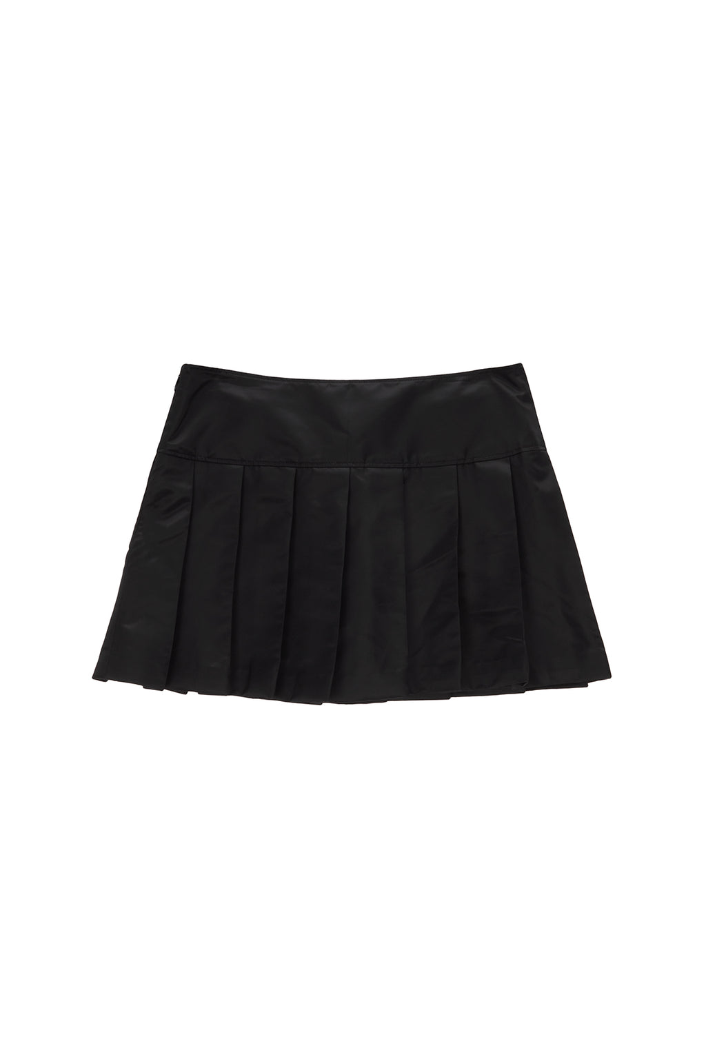 Matin Kim - Lowrise Pleats Mini Skirt (Black) product image 2 | TRAB K-Fashion Australia