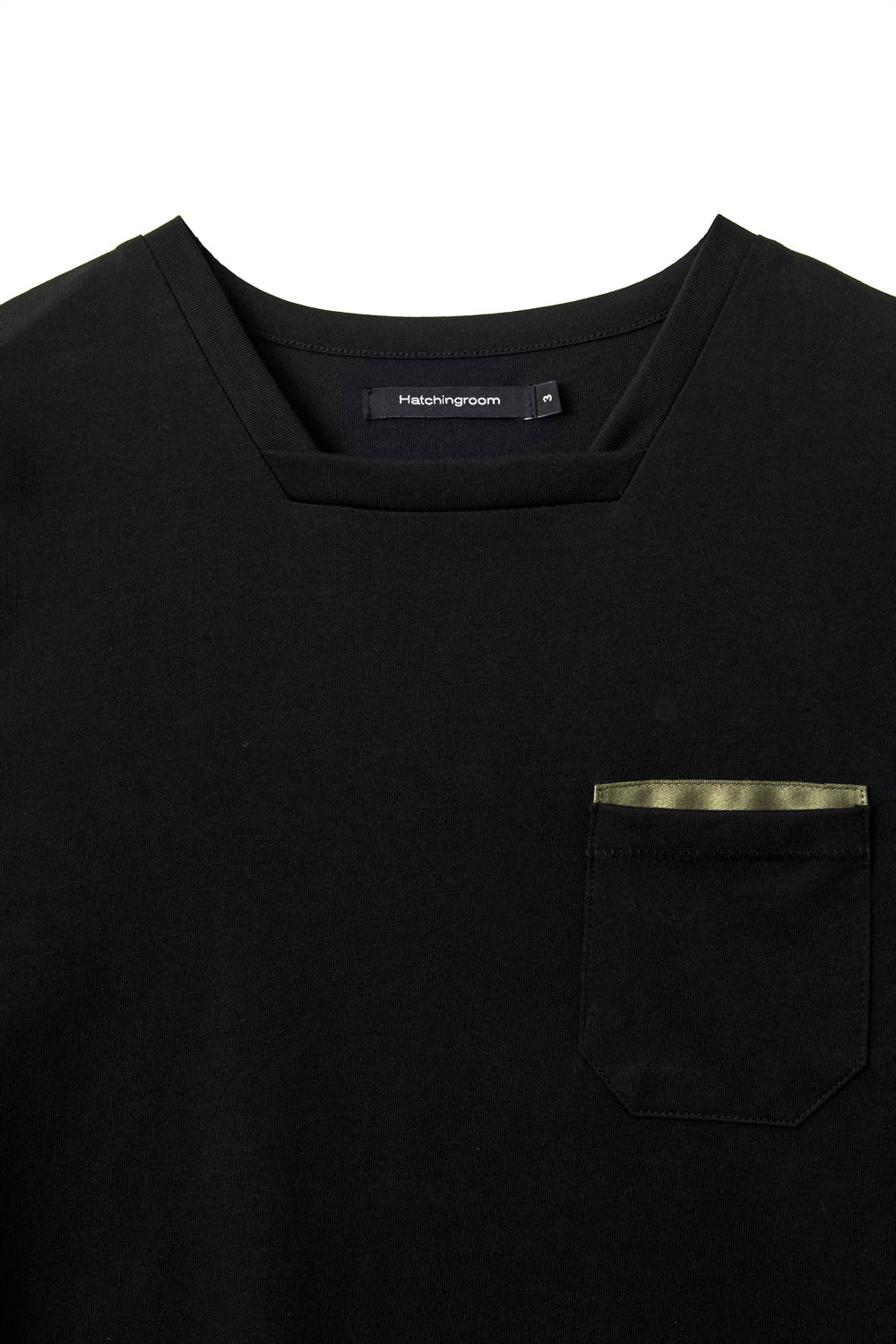 Hatchingroom - Square Neck Tee (Black) product image 3 | TRAB K-Fashion Australia
