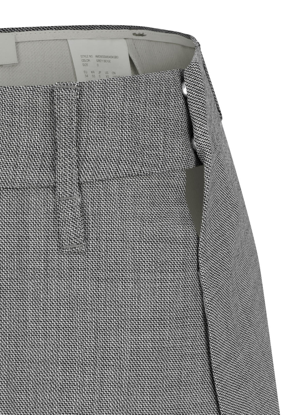 Amomento - Apron Mini Layered Skirt (Grey Beige) product image 7 | TRAB K-Fashion Australia