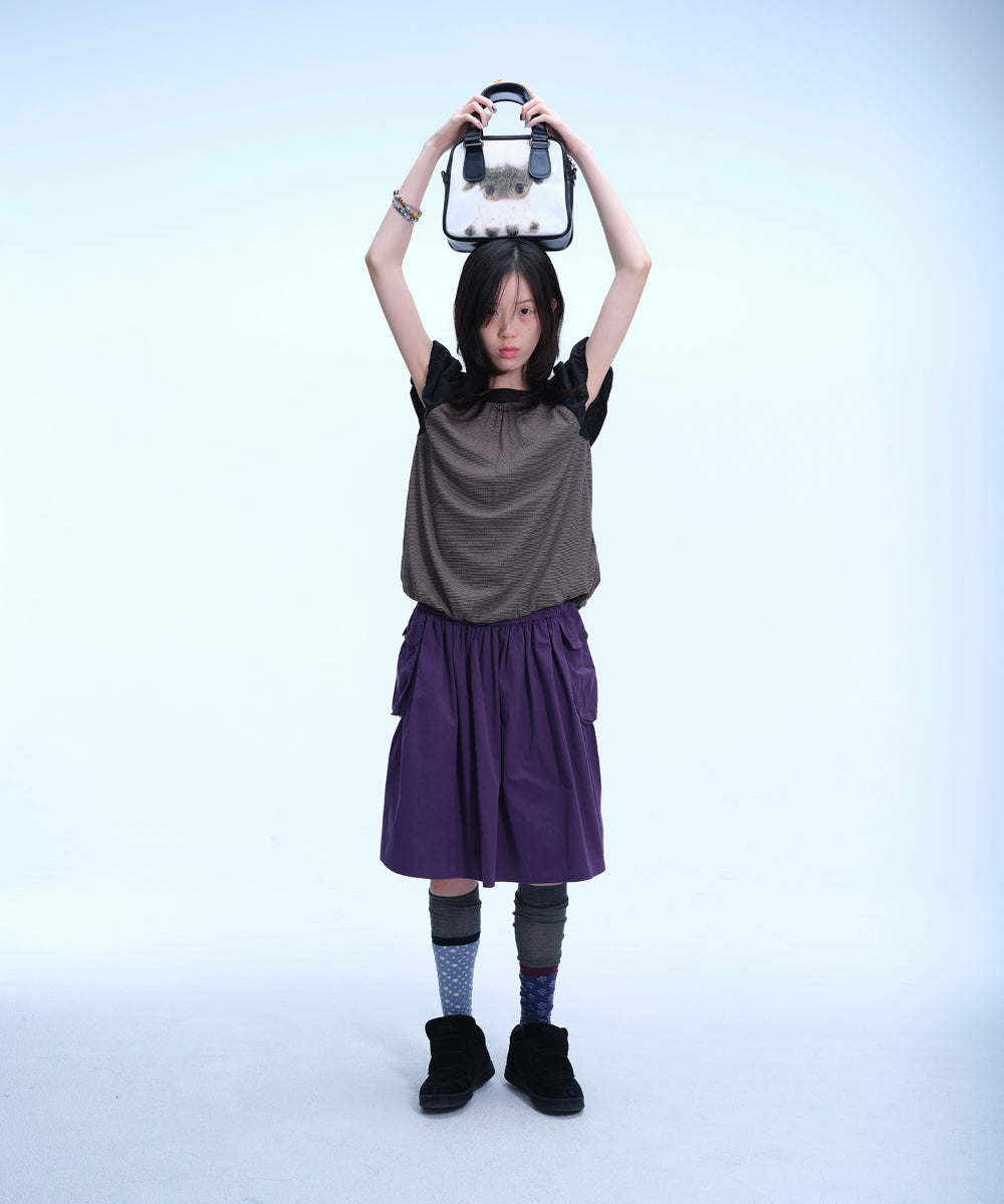 Coyseio - Vintage Sheep Graphic Tote Bag (Black) product image 6 | TRAB K-Fashion Australia