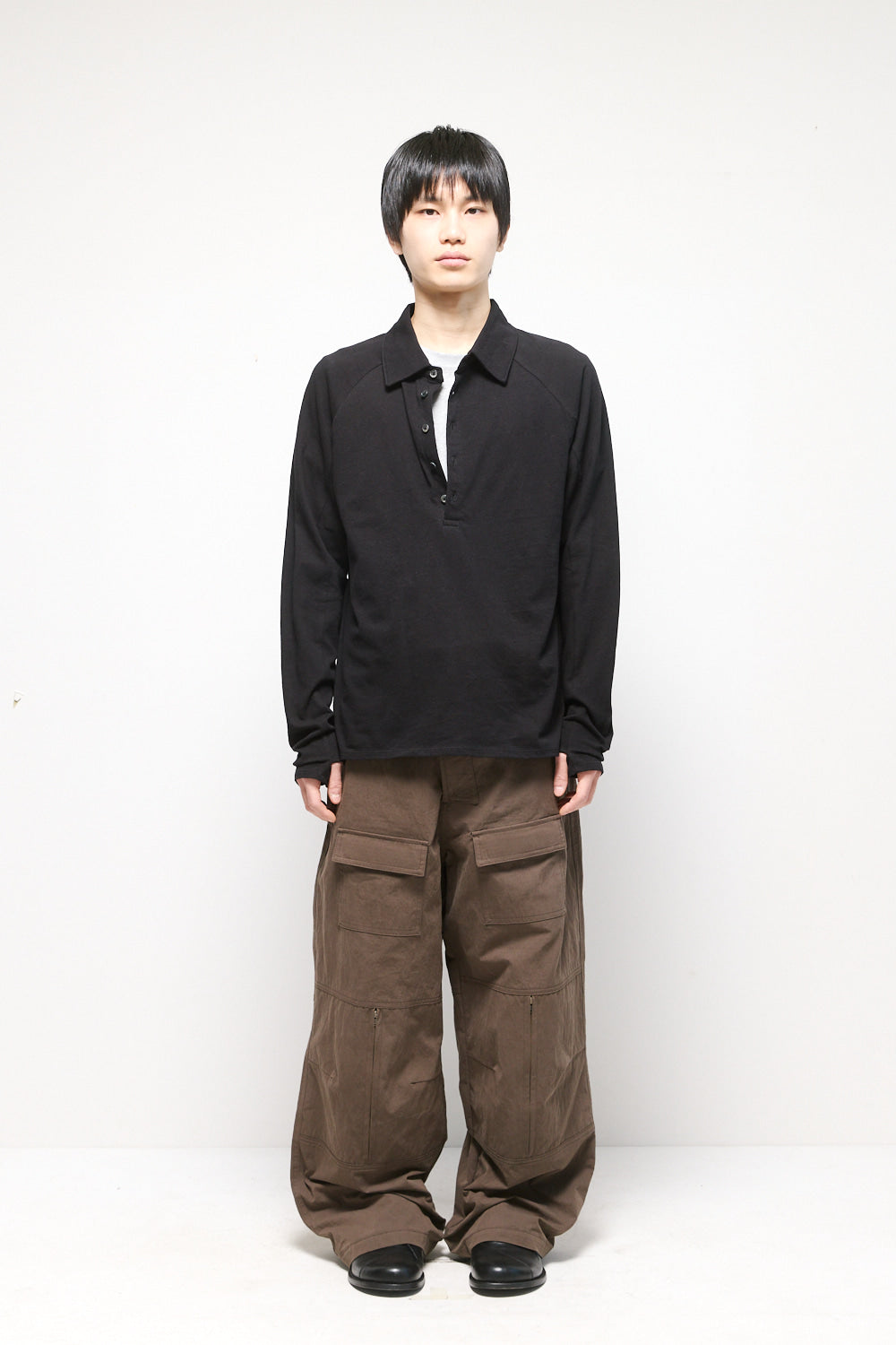 Hatchingroom - Polo Tee (Black) product image 3 | TRAB K-Fashion Australia