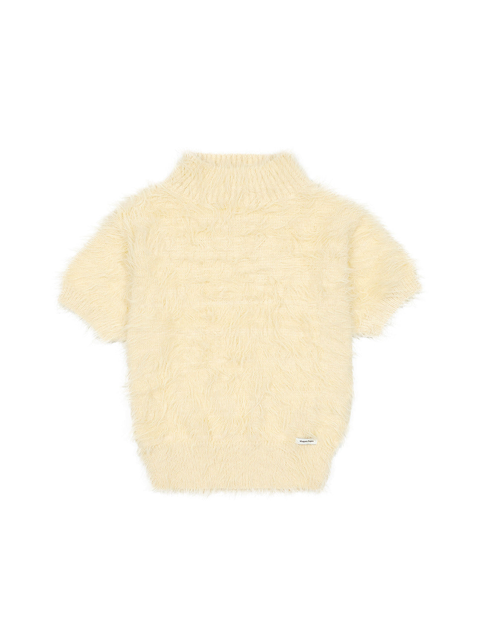 Margarin Fingers - Hairy High Neck Knit (Light Yellow) product image 2 | TRAB K-Fashion Australia
