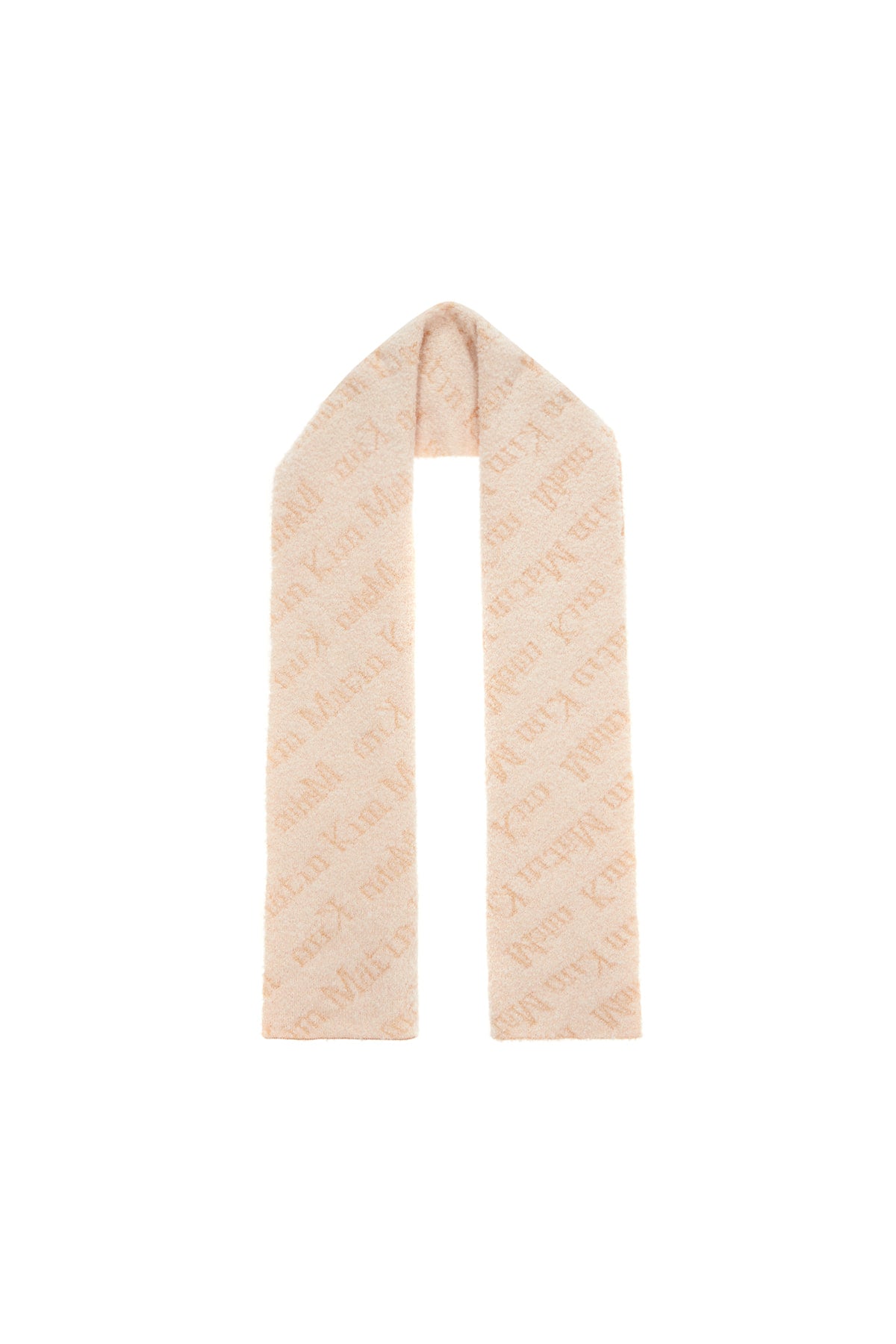 Matin Kim - Lettering Knit Muffler (Beige) product image 3 | TRAB K-Fashion Australia