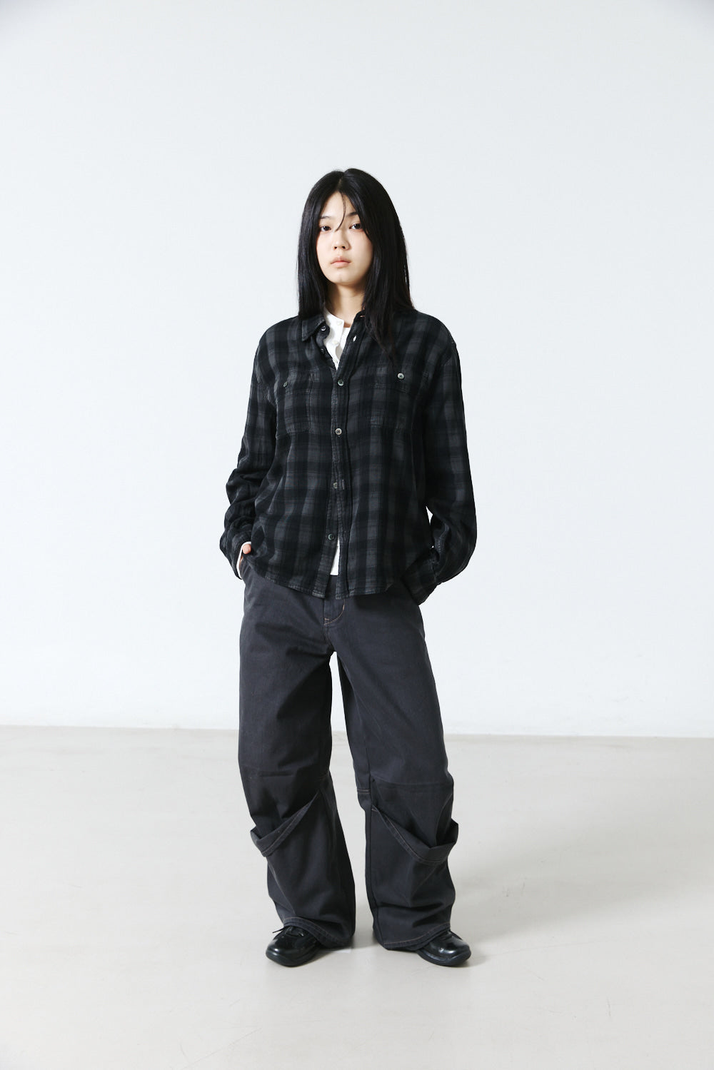 Hatchingroom - 2Pk Shirt Check Dyed (Charcoal) product image 12 | TRAB K-Fashion Australia
