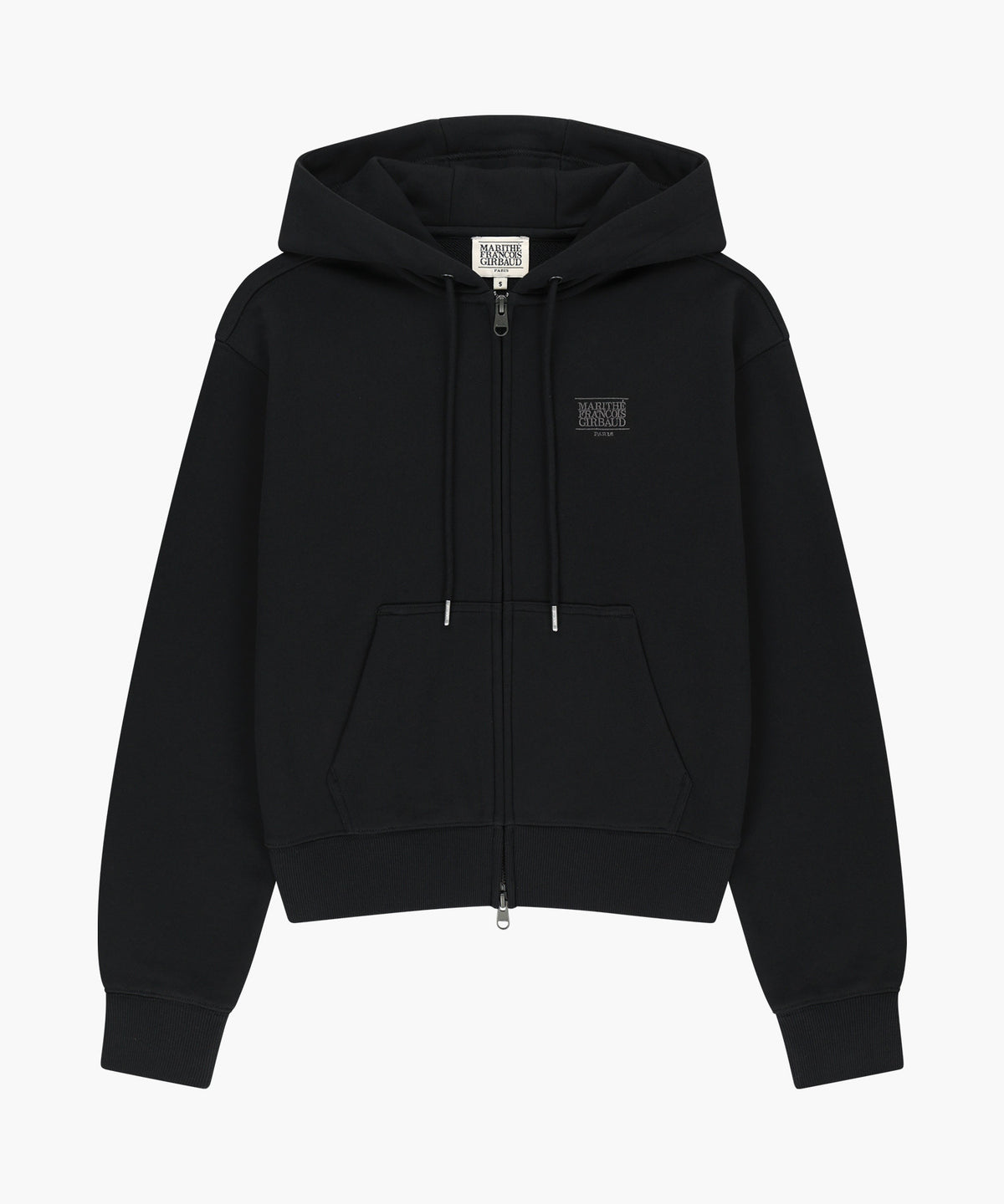 Marithe & Francois Girbaud - Small Classic Logo Hoodie Zipup (Black) product image 6 | TRAB K-Fashion Australia