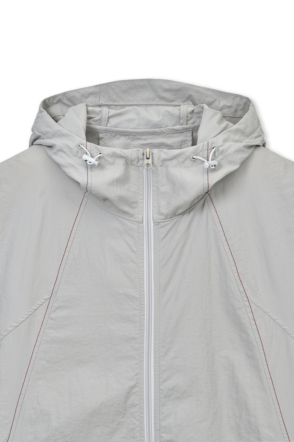 Matin Kim - Back Logo Hoody Wind Breaker (Light Beige) product image 3 | TRAB K-Fashion Australia